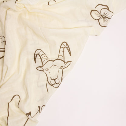 Zodiac Muslin Swaddle - Capricorn